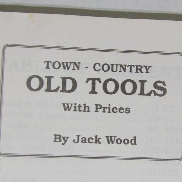 Town - Country OLD TOOLS VALUE GUIDE BOOK 1991-1992 Prices Vintage - Picture 9 of 11